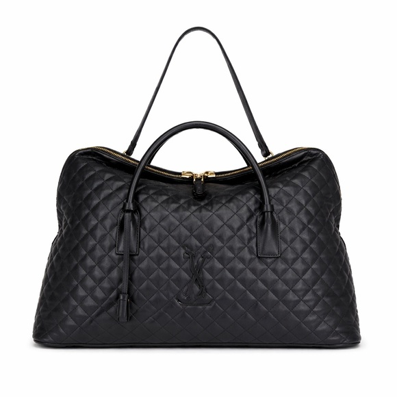 Yves Saint Laurent Handbags - Yves Saint Laurent Black Quilted Travel Bag